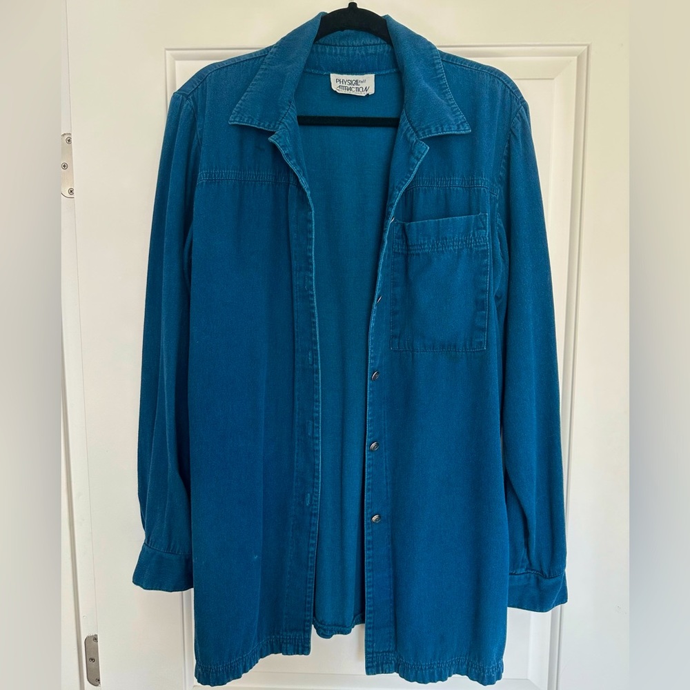 Vintage Dark Blue Chambray Shirt